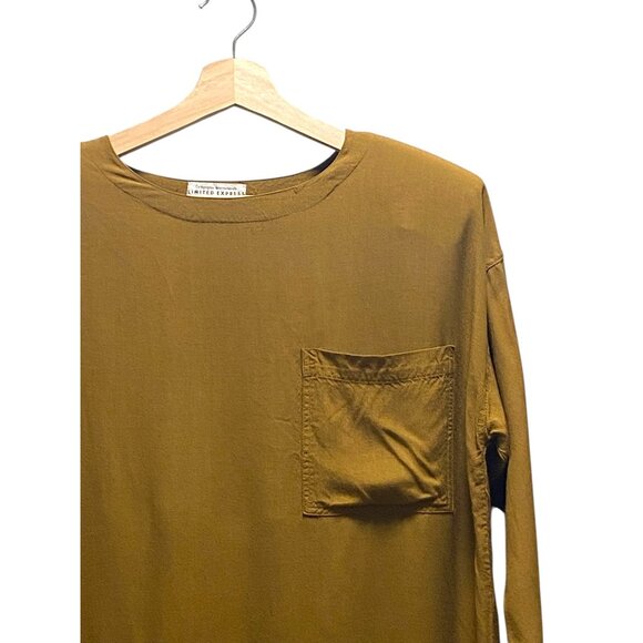 Limited Express Mini Shift Dress Brown Size M Vintage - Picture 7 of 13